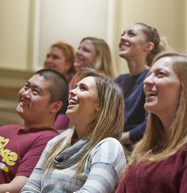 Students smiling 